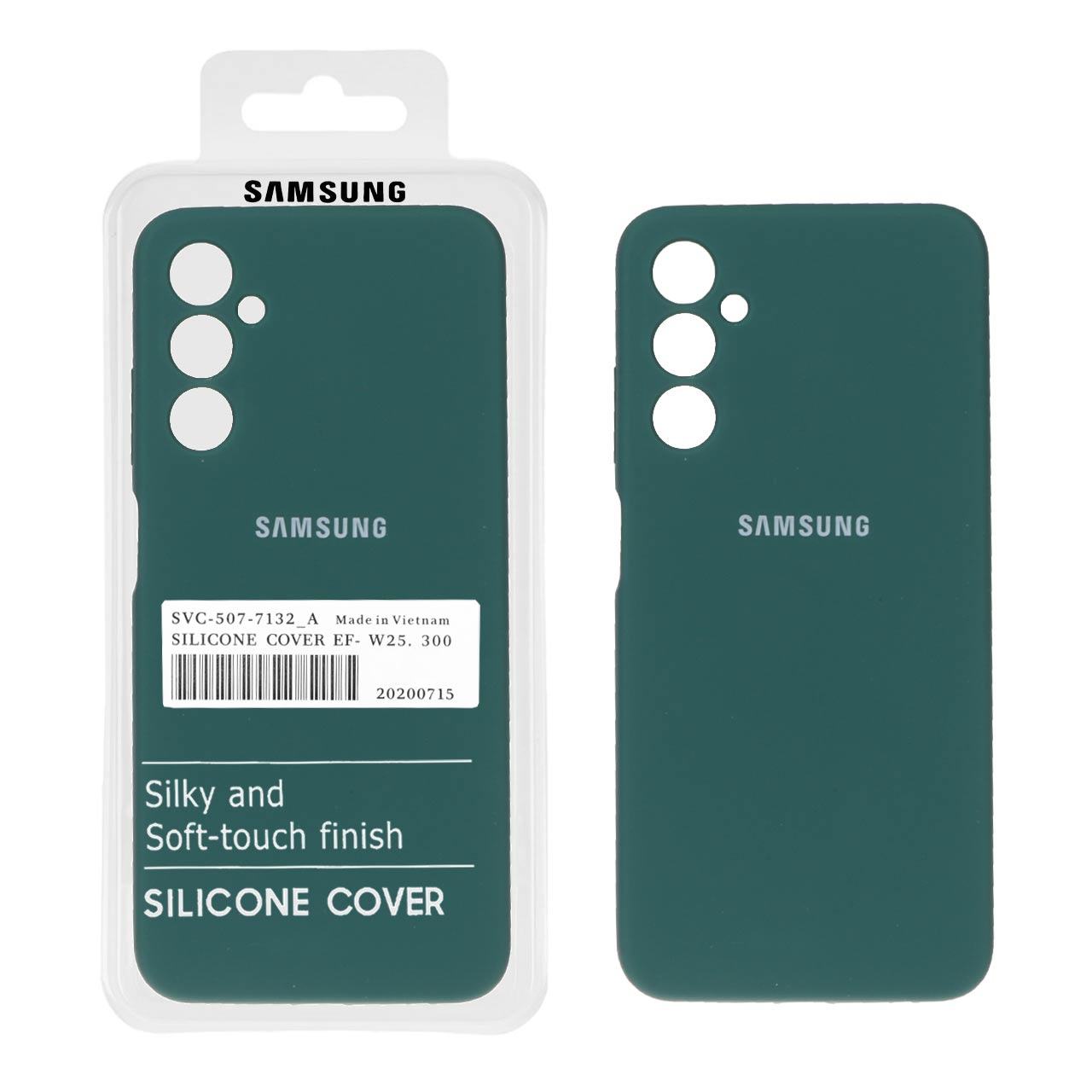 قاب سیلیکونی پاک کنی اورجینال درجه یک Samsung Galaxy A05s - سبز (پک دار)